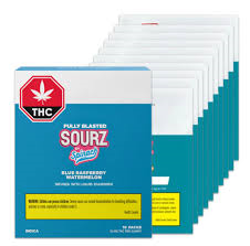 Sourz By Spinach - Fully Blasted Blue Raspberry Watermelon Gummies - 50G